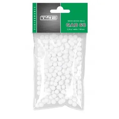 BILLES POLYMERE BLANC QAB68 - CAL.68